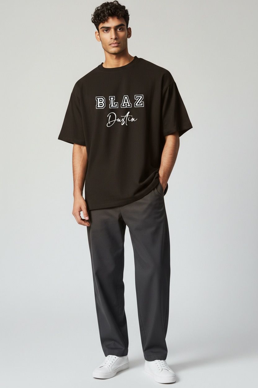 CAMISETA HOLGADA NEGRO