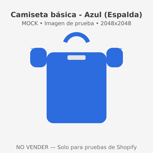 Camiseta de manga corta (Prueba)